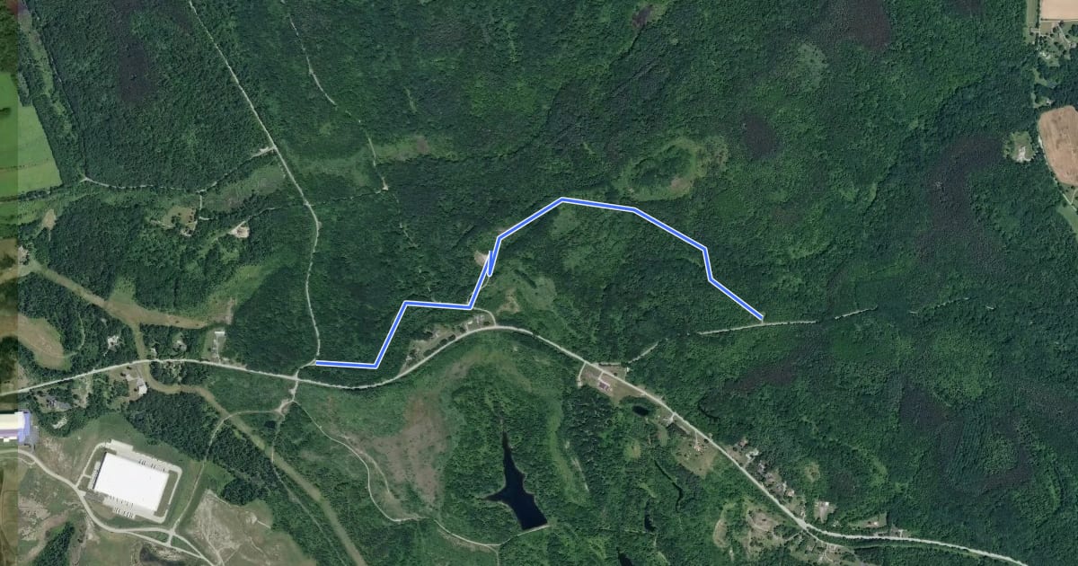 Маршрут Stallion Trail на спутниковом снимке