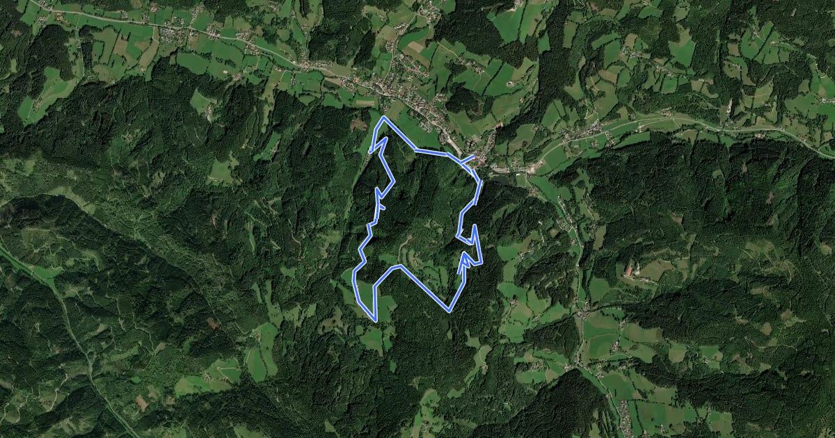 Маршрут Stanzer WirteWanderWeg Tischlerwirt на спутниковом снимке