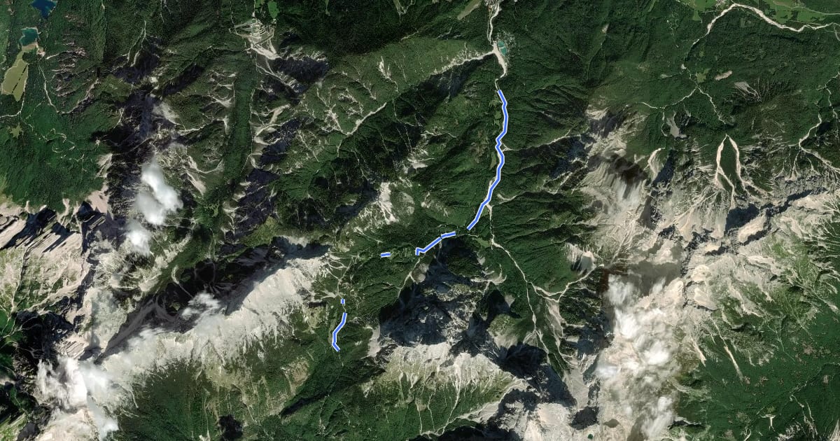 Маршрут stara vršiška cesta на спутниковом снимке