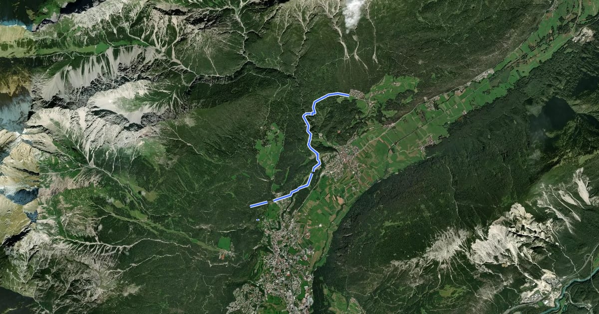 Маршрут Starkenberger Panoramaweg на спутниковом снимке