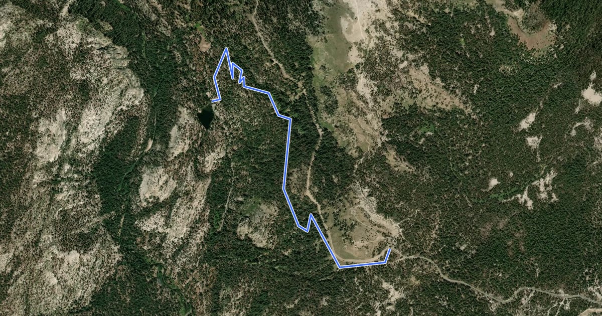 Маршрут Starkweather Lake Trail на спутниковом снимке