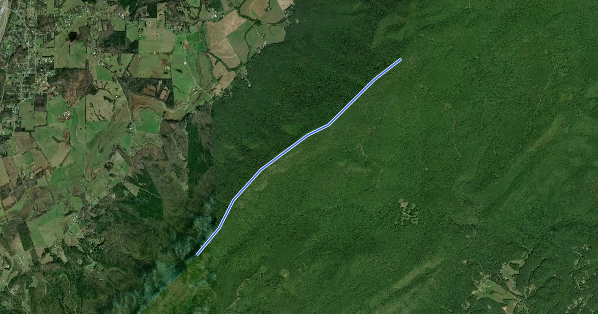 Маршрут Starr Mountain Horse Trail на спутниковом снимке