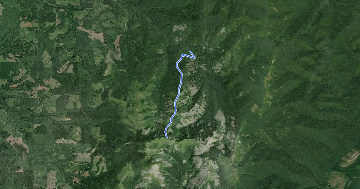 Маршрут Starway Trail на спутниковом снимке