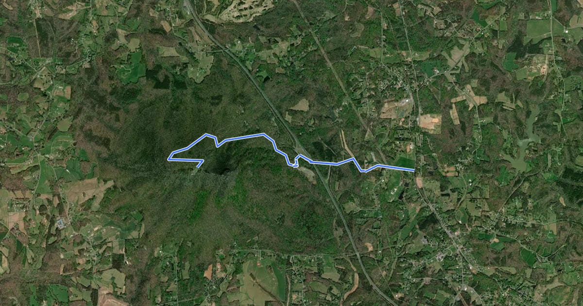 Маршрут State Park Connector на спутниковом снимке
