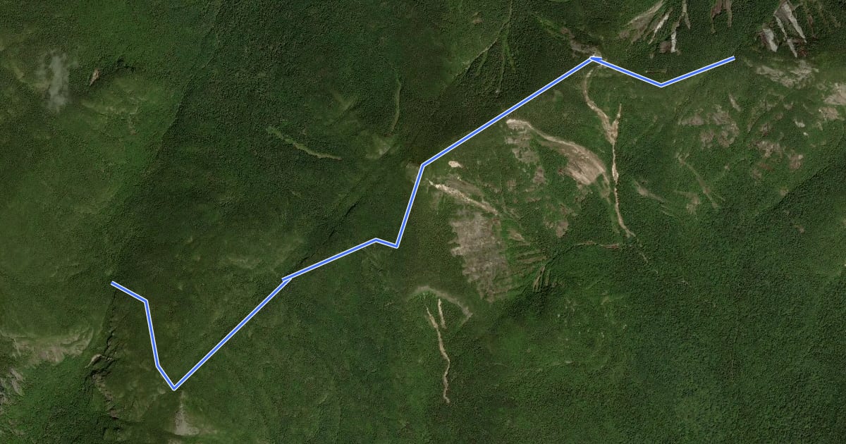 Маршрут State Range Trail на спутниковом снимке