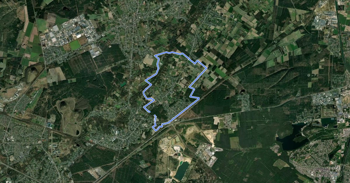 Маршрут Station As Gele zeshoek на спутниковом снимке