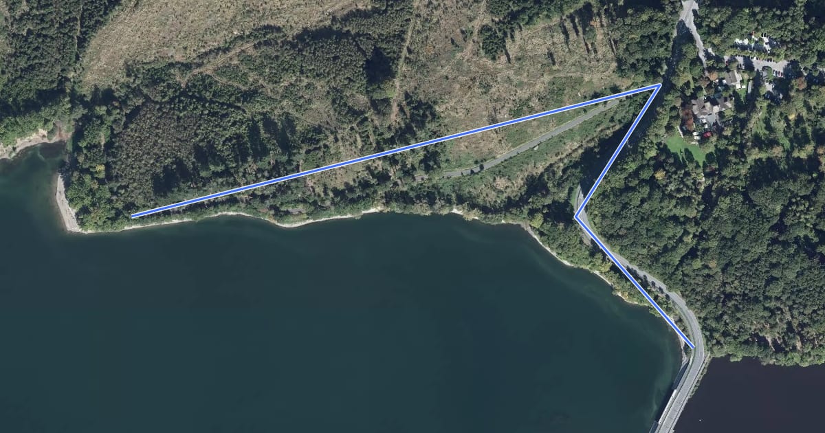 Маршрут Staumauer Tour на спутниковом снимке