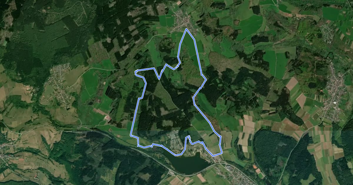 Маршрут Stausee Tafeltour на спутниковом снимке
