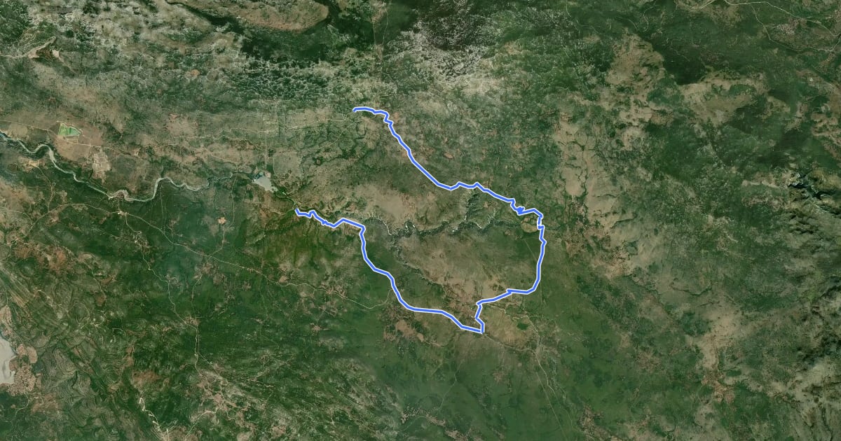 Маршрут Staza južni Velebit на спутниковом снимке