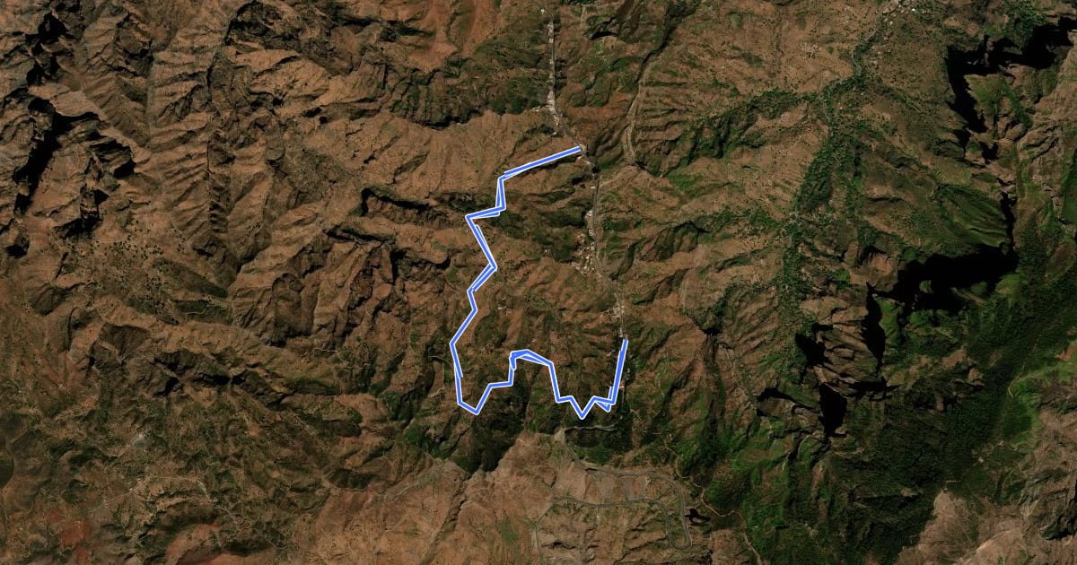 Маршрут STC23 Santiago Trails на спутниковом снимке