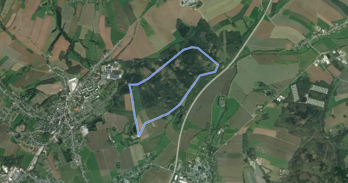 Маршрут Steegenrundweg на спутниковом снимке
