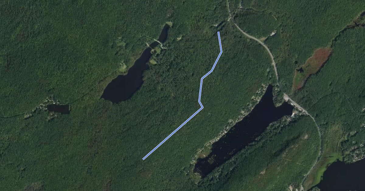 Маршрут Steffen Trail на спутниковом снимке