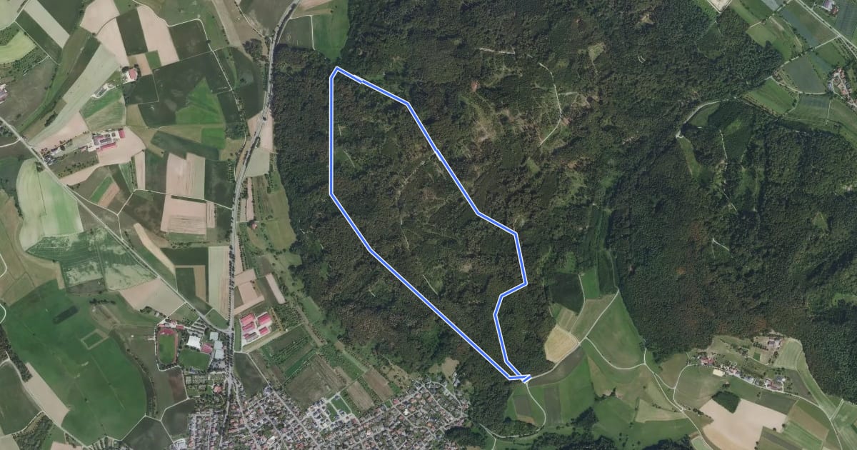 Маршрут Steißlingen Kirnberg на спутниковом снимке