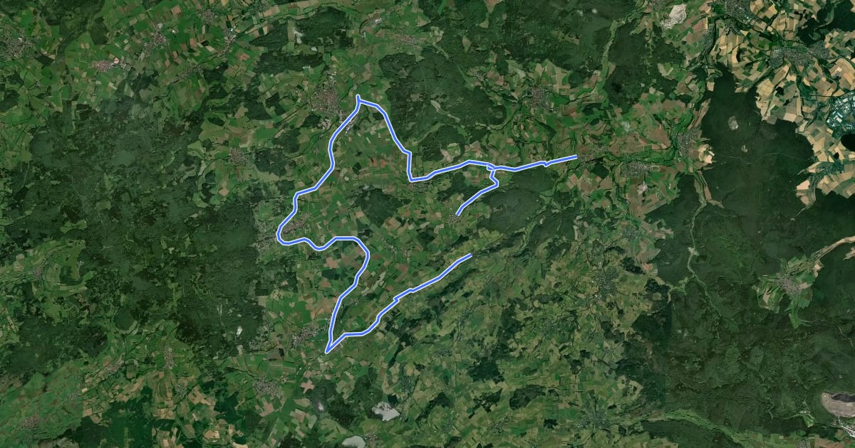 Маршрут Steigertal-Tour на спутниковом снимке