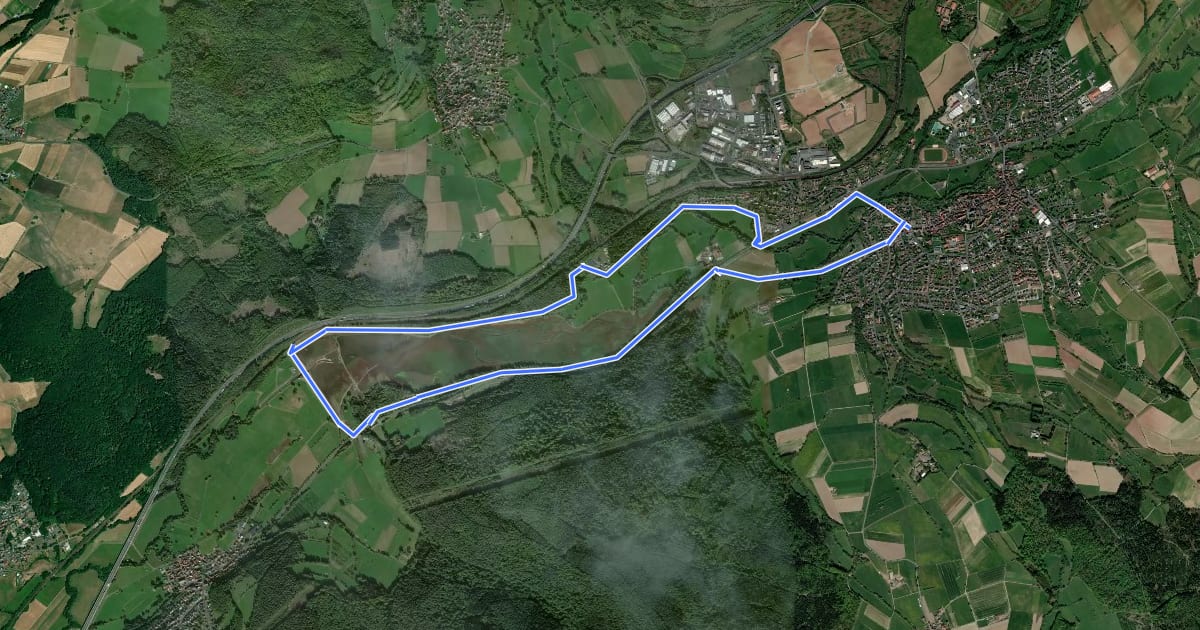 Маршрут Steinau a. d. Straße, Wanderweg 4 на спутниковом снимке