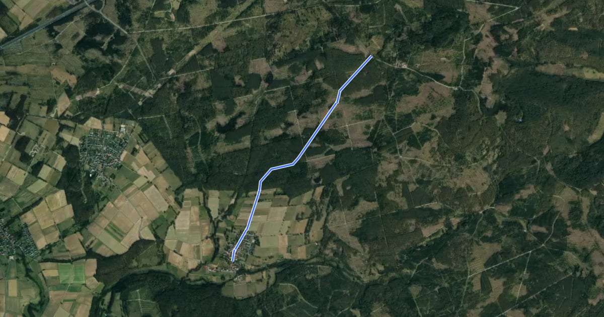 Маршрут Steinberger Kirchweg на спутниковом снимке