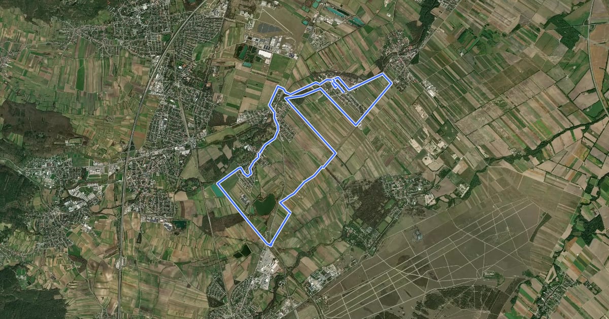 Маршрут Steinfeldlauf 19,4 km на спутниковом снимке