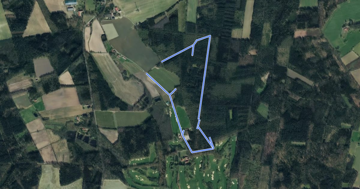 Маршрут Steingräberweg Giersfeld lang на спутниковом снимке