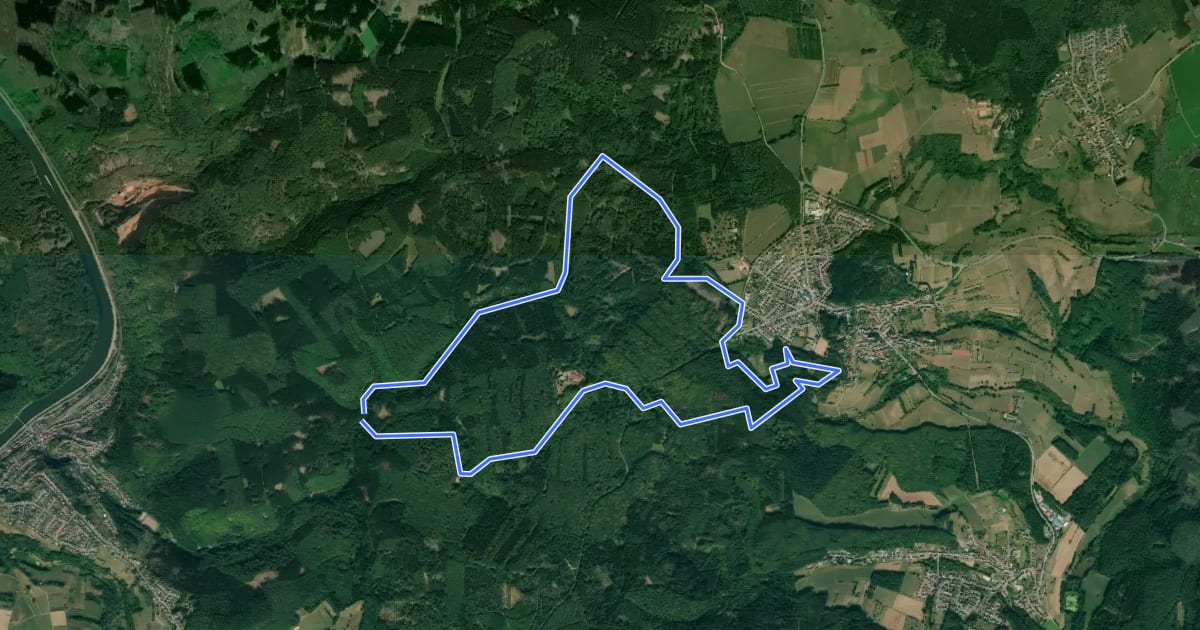 Маршрут Steinhauerweg на спутниковом снимке