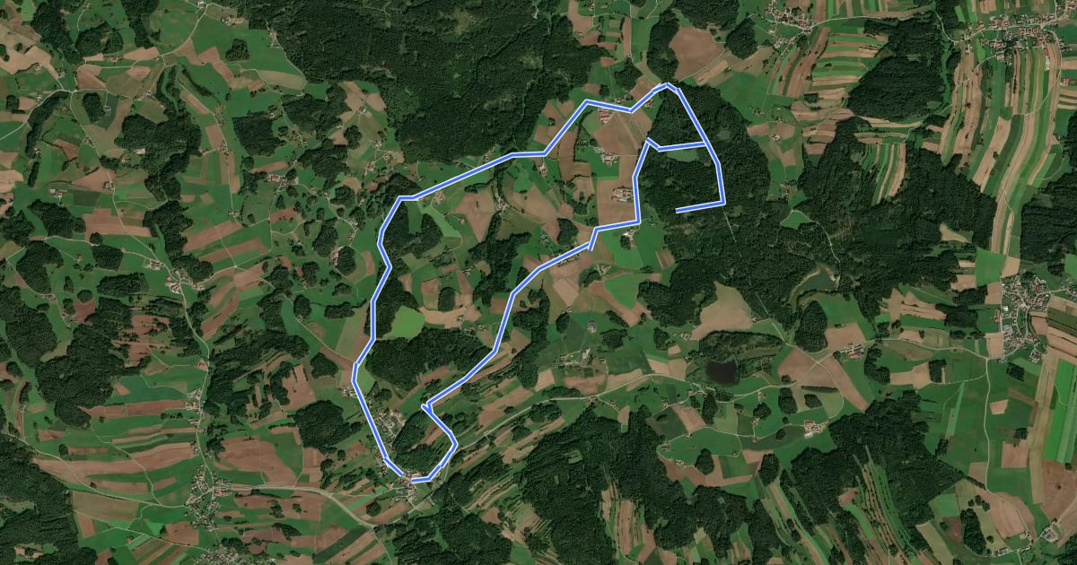 Маршрут Steinpyramide - Wanderweg 30 на спутниковом снимке