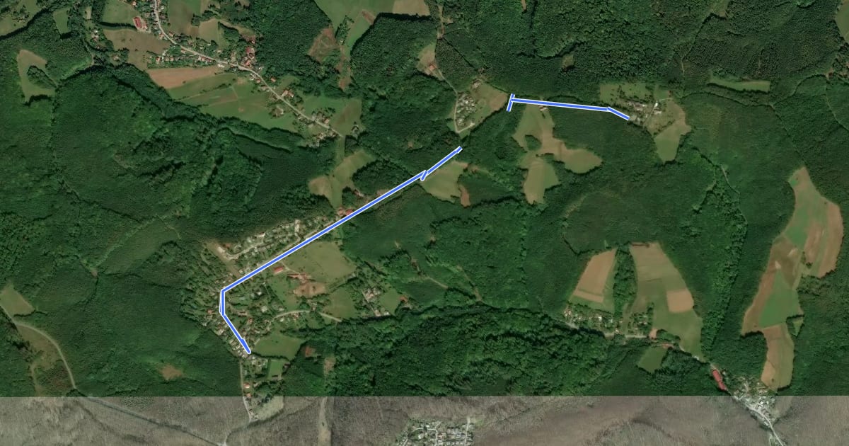Маршрут Steinriegl – Windischhütte на спутниковом снимке