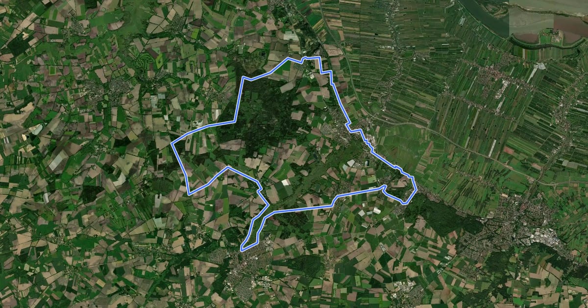 Маршрут Steinroute на спутниковом снимке