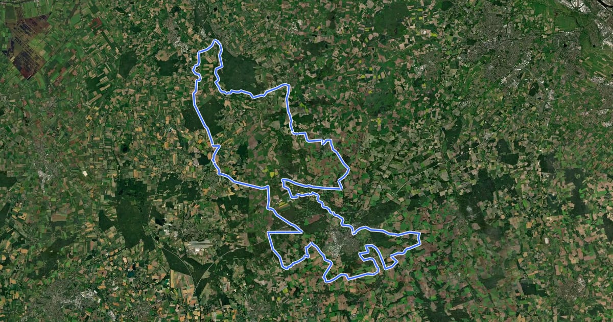 Маршрут SteinZeitspuren-Tour на спутниковом снимке