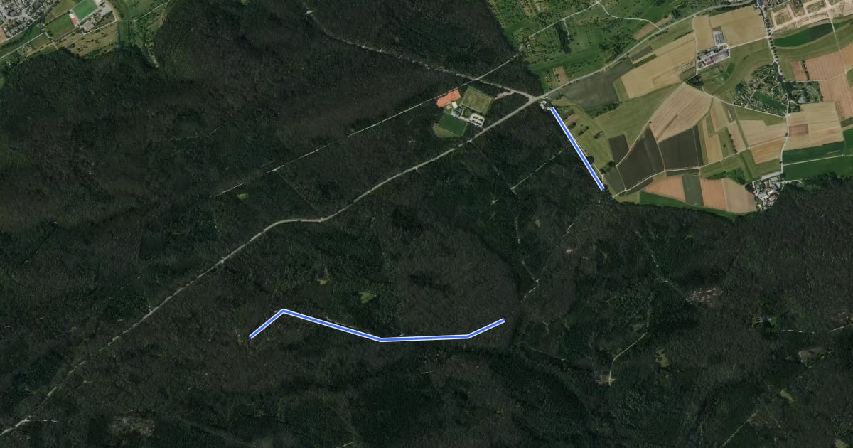 Маршрут Stellenhäusle - Einstieg Jägerweg Spezialtour на спутниковом снимке