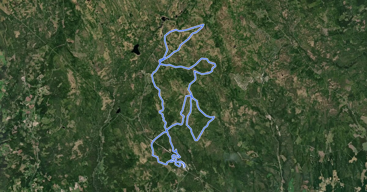 Маршрут Stenfjellrunden на спутниковом снимке