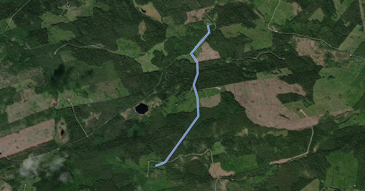 Маршрут Stensvallen-Kalvsvallen 2.6km на спутниковом снимке