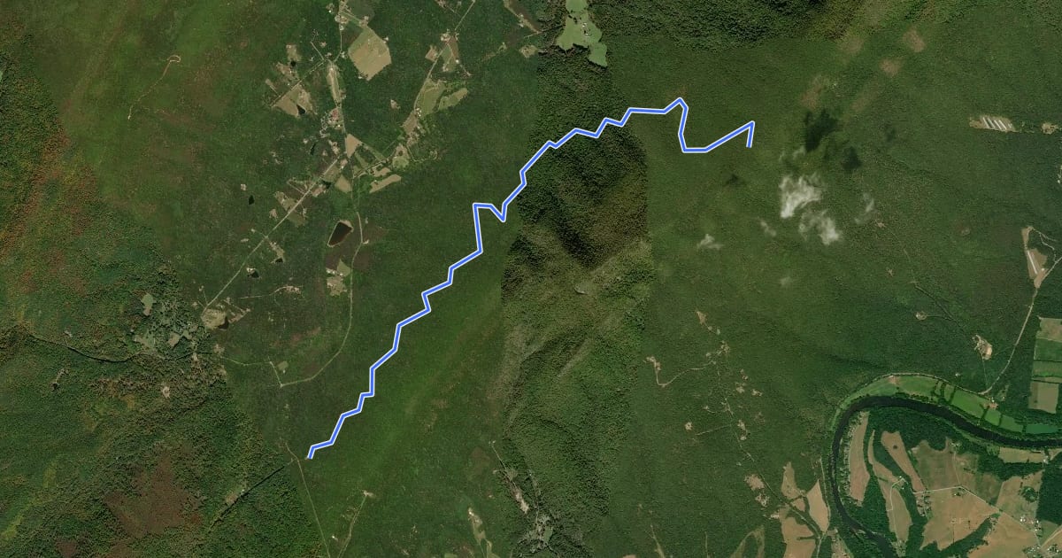 Маршрут Stephens Trail на спутниковом снимке