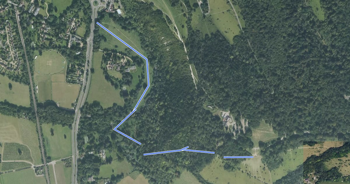 Маршрут Stepping Stones Path на спутниковом снимке