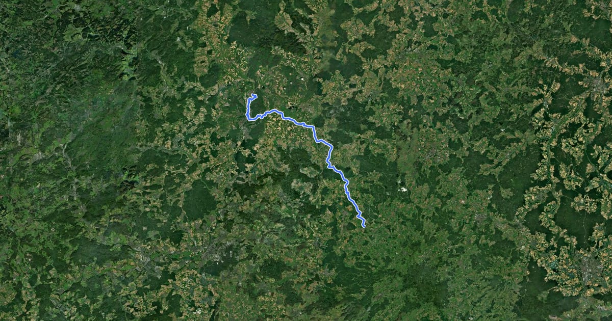 Маршрут Sternweg на спутниковом снимке