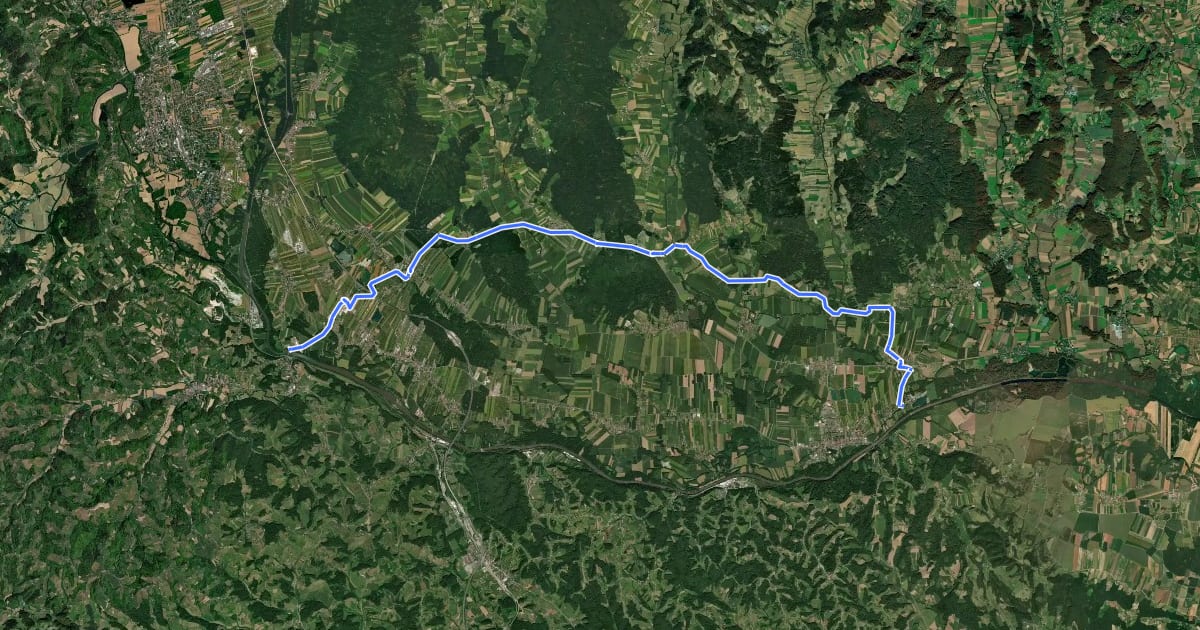Маршрут Sterzradweg на спутниковом снимке