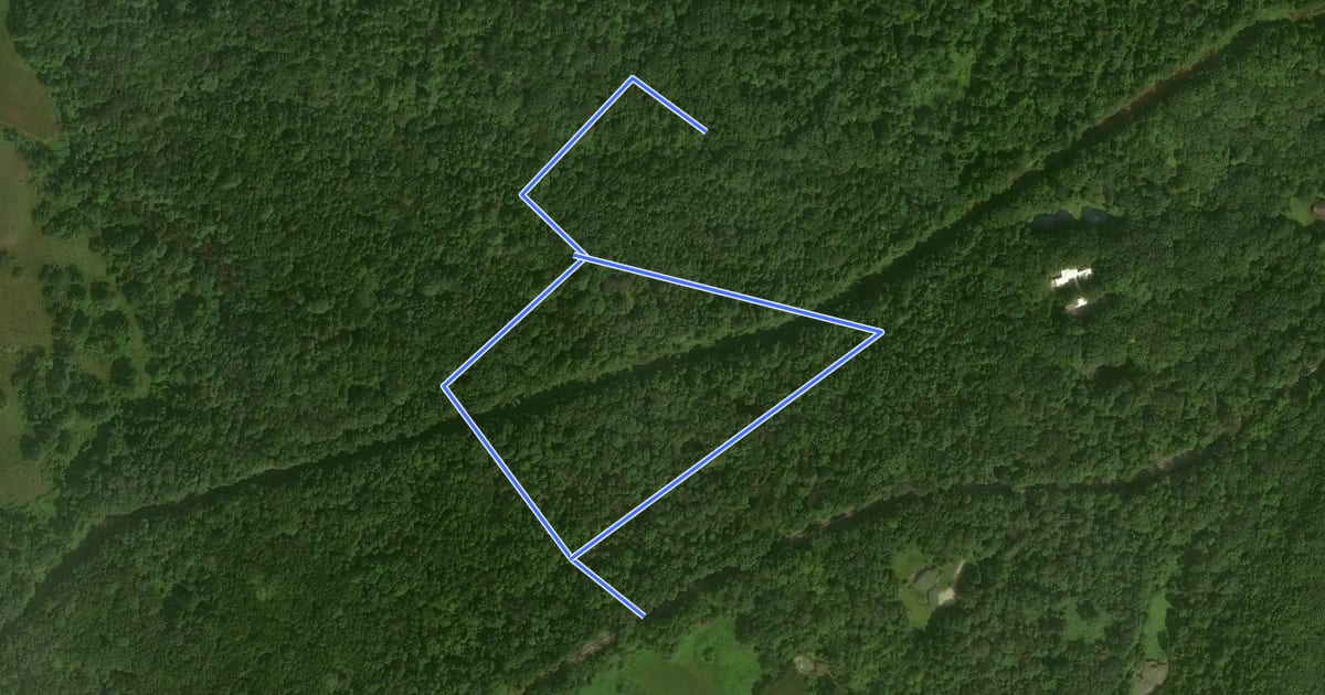 Маршрут Stevens Glenn Loop Trail на спутниковом снимке