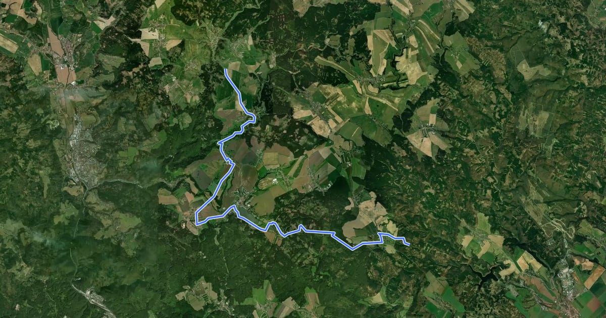 Маршрут Stezka Srdcem jižní Moravy - hlavní trasa на спутниковом снимке