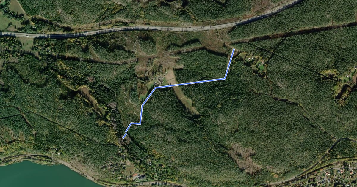 Маршрут Östgötaleden: Anslutningsled Hjälmarsösjö-Torsvik на спутниковом снимке