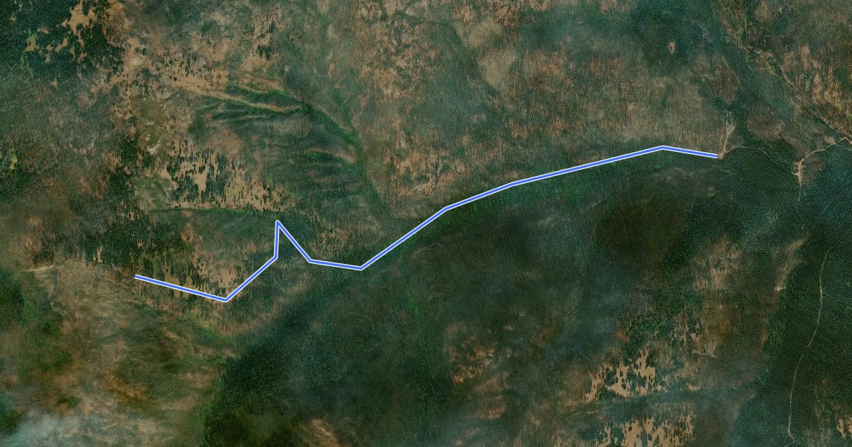 Маршрут Stickpin Trail на спутниковом снимке