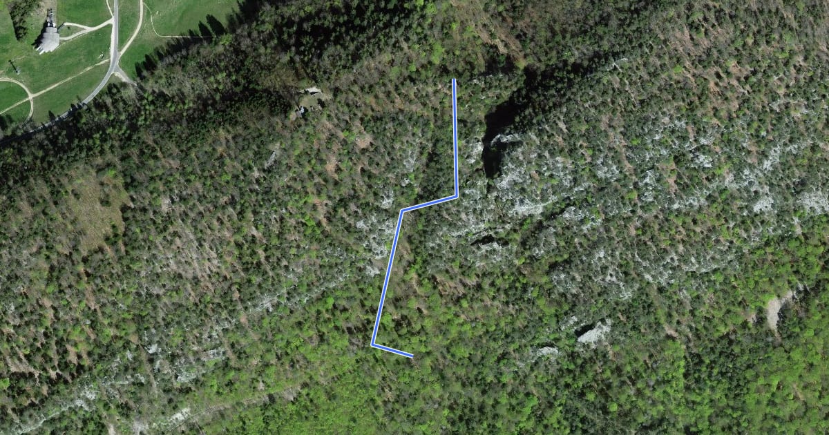 Маршрут Stiegenlos - Nesselboden на спутниковом снимке