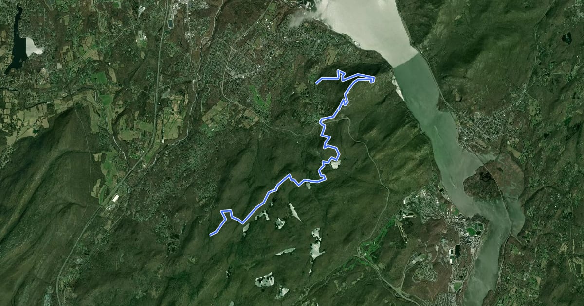 Маршрут Stillman Trail на спутниковом снимке
