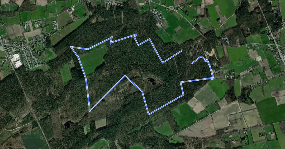 Маршрут Stiltepad Gerhagen Blauw на спутниковом снимке