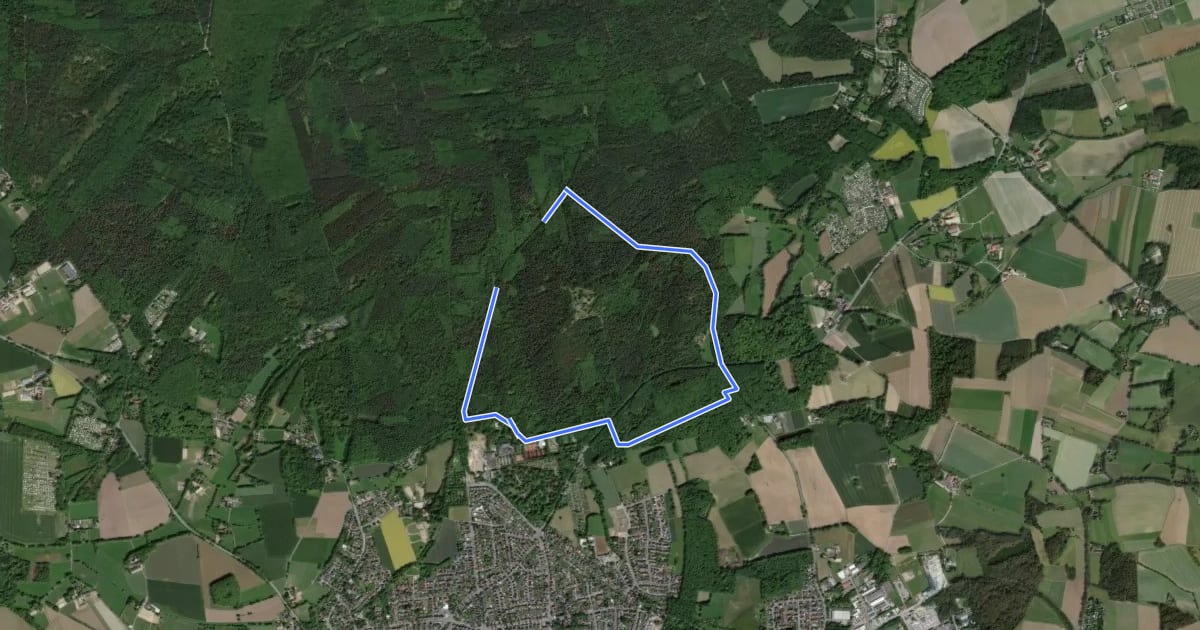 Маршрут Stimbergpark Rundweg A5 на спутниковом снимке