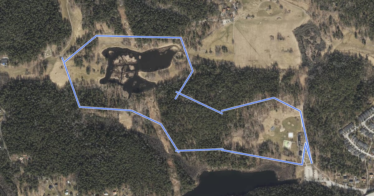 Маршрут Stockby 3 km на спутниковом снимке