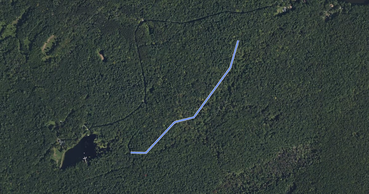 Маршрут Stoll Trail на спутниковом снимке