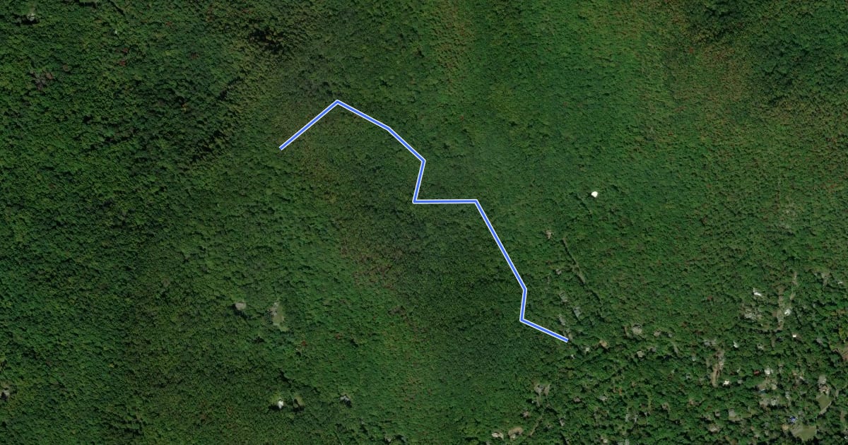 Маршрут Stomping Knob Trail на спутниковом снимке