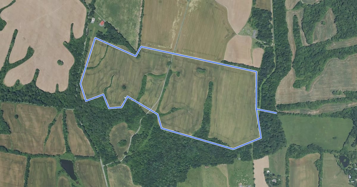 Маршрут Stone Barn Loop на спутниковом снимке