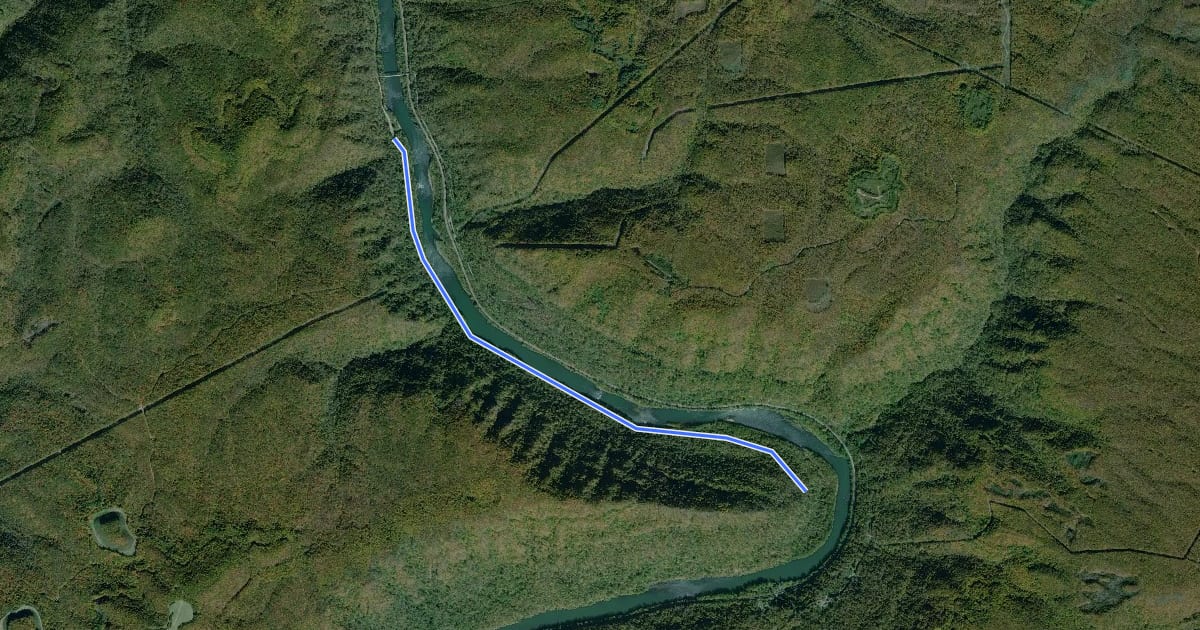Маршрут Stone Cliff Trail на спутниковом снимке