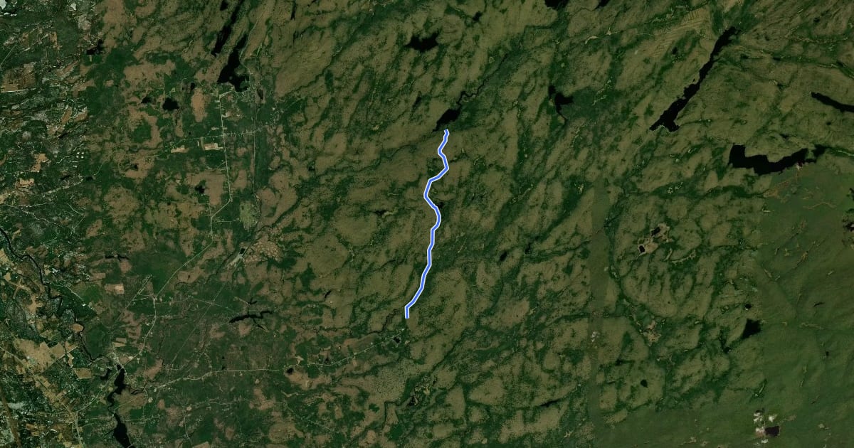 Маршрут Stone Dam Trail на спутниковом снимке