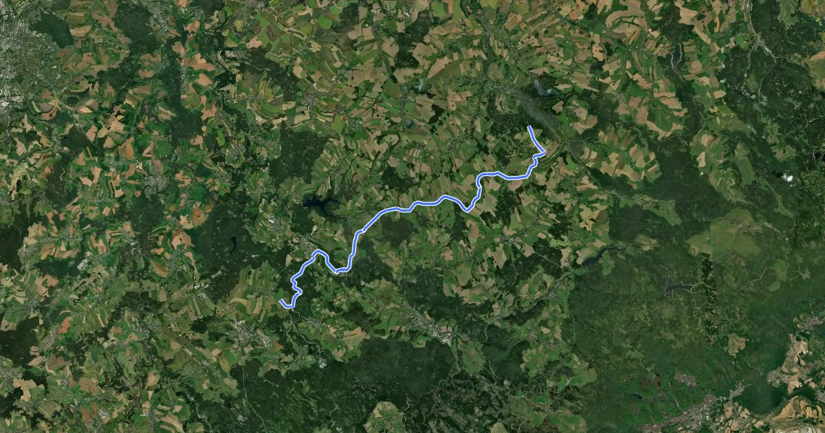 Маршрут Stoneman Miriquidi Road C: Blockhausen – Niederlauterstein на спутниковом снимке