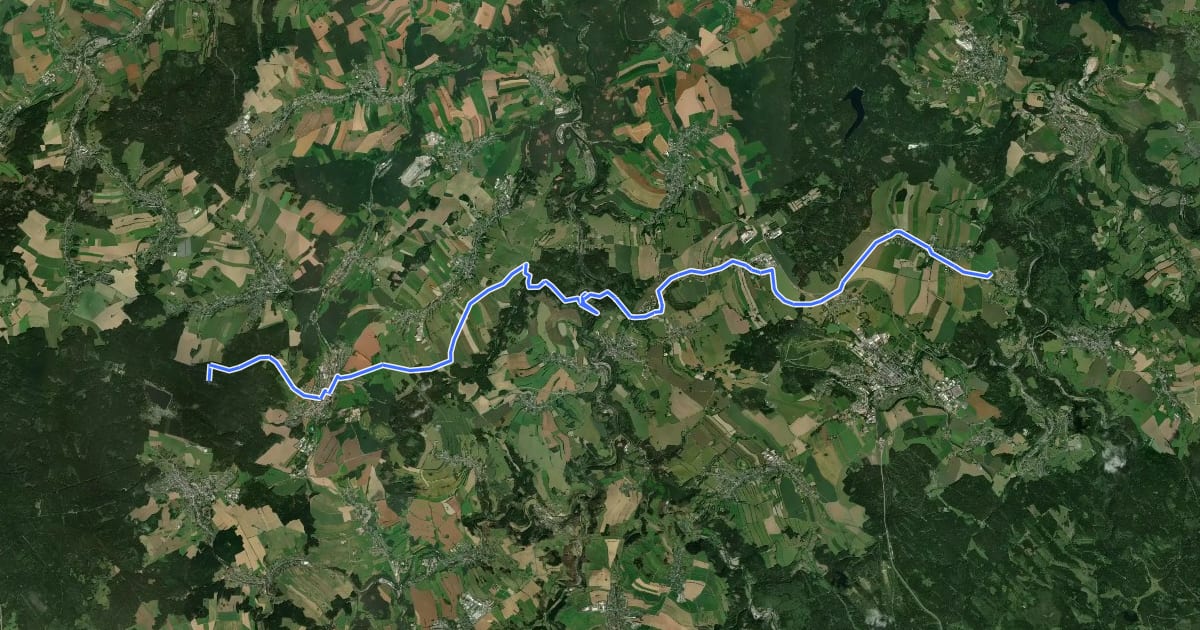 Маршрут Stoneman Miriquidi Road C: Niederlauterstein – Greifensteine на спутниковом снимке